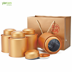 Tùy Chỉnh Kín Kín Vòm Đôi Nắp Tinplate Canister Cà Phê Kim Loại Hộp Trà Tròn Hộp Jar Dome Nắp <span class=keywords><strong>Tin</strong></span> Có Thể Với Nắp Bên Trong - Product Image 5