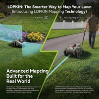Tondeuse robotisée industrielle autopropulsée WIFI Net-RTK LOPKIN L1500 & L2500 sans fil avec batterie BMS intelligente et vision IA