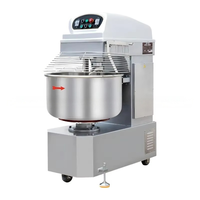 Amasadora Industrial de Gran Capacidad, Mezcladora de Masa Espiral de Doble Velocidad para Panadería, Máquina Procesadora de Pan