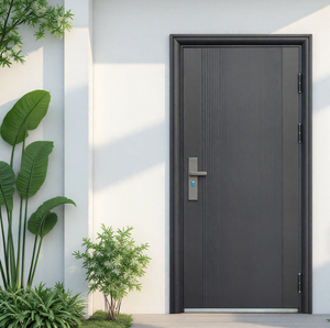 Puerta de Entrada de Alta Gama en Madera Sólida y Acero con Características Antirrobo, Insonorizadas e Ignífugas, Diseño Moderno para Villas, Apartamentos y Hoteles - Product Image 5