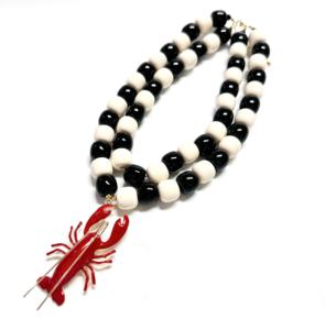 الأكثر مبيعًا أزياء سوداء وبيضاء وسرطان البحر الأحمر سحر المرأة عطلة الصيف المجوهرات قلادة الفاخرة قلادة - Product Image 4