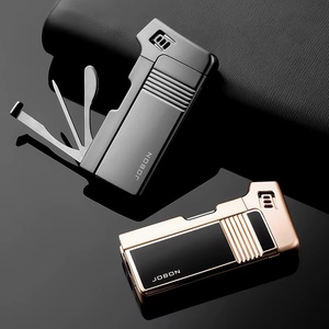Encendedor de tubo de Metal multifunción Retro Vintage al por mayor, accesorio portátil con logotipo personalizado para <span class=keywords><strong>fumador</strong></span> de cigarrillos, diseño clásico elegante - Product Image 4
