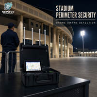 Système de détection de drones, détecteur RF portable, DJI AUTEL FPV WiFi 1-10 km, sécurité des infrastructures