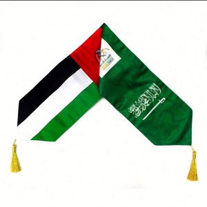 Nouveaux styles, échantillon gratuit, logo personnalisé, écharpe de supporter imprimée en couleur pour les matchs de football, écharpe de supporter nationale - Product Image 3