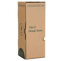 Boîtes d'expédition de plantes ondulées kraft imprimées sur mesure Boîte d'emballage de plantes succulentes écologique pour plantes vivantes