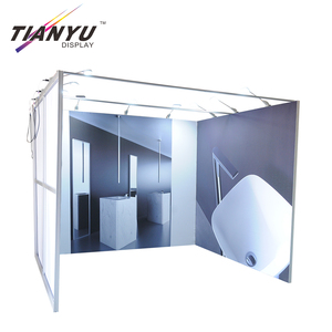 3x3 infissi bagno display in tessuto di tensione 10x10 quadrati Stand Stand espositivo telaio in alluminio - Product Image 3