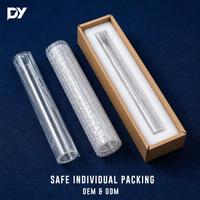 Tubo de Vidrio de Cuarzo de Alta Pureza para Uso en Laboratorio, Transparente, Tamaño Personalizable, Opciones OEM, Capaz de Soldadura, Pared de 1.0 mm