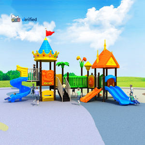 Juego de columpios de tobogán de jardín de infantes de plástico Multicolor, Material de acero, equipo de jardín para niños al aire libre para <span class=keywords><strong>parques</strong></span> de aventura - Product Image 5