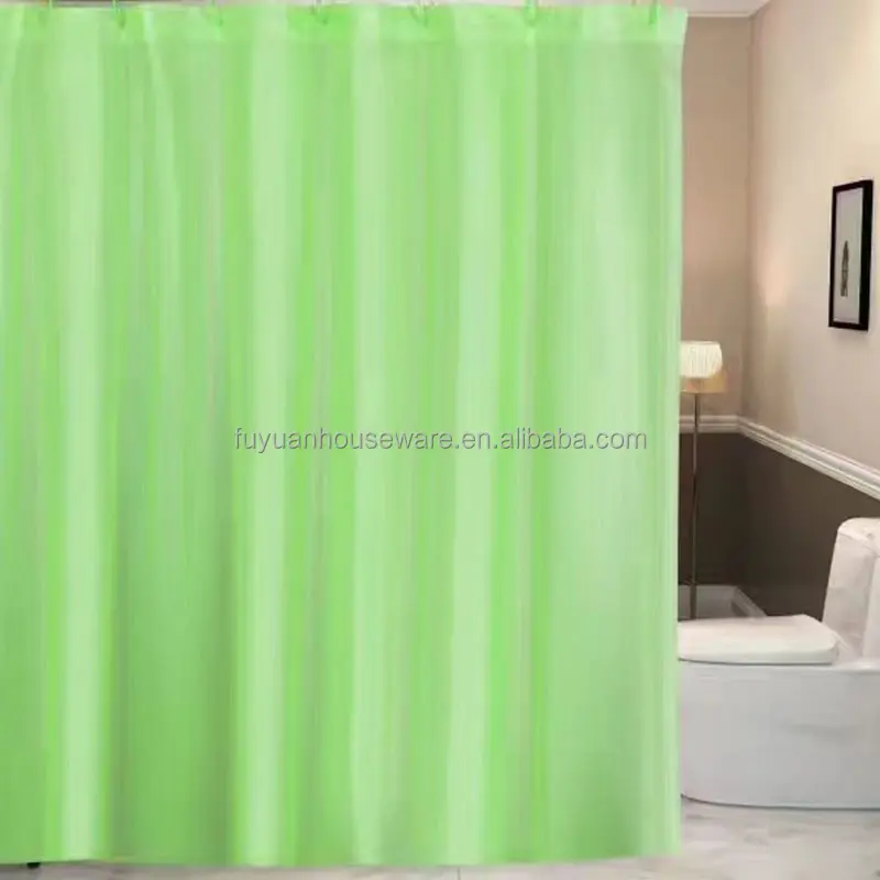 Manufacturers solid color shower curtain waterproof impervious bathroom door plain polyester spot wholesale