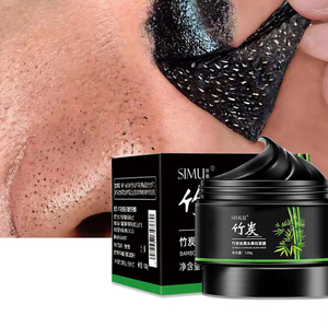 <span class=keywords><strong>Masque</strong></span> Visage Naturel Crème 120g <span class=keywords><strong>Pas</strong></span> <span class=keywords><strong>Cher</strong></span> en Gros avec Charbon de Bambou Noir pour Nettoyage Points Noirs et Peau Sèche, Utilisation Mains et Nez - Product Image 1