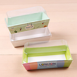 Disposable Transparent Square Cowhide Carton Take-Out <strong>Box</strong> for Cake Sushi Sandwich Dessert-Cake <strong>Surprise</strong> <strong>Box</strong> - Product Image 3
