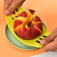 Handmatige keukenhulp 8 roestvrijstalen messen appel snijder ontpitter multifunctionele fruitverdeler plastic appelsnijder