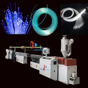 0.75mm -3mm pmma optical fiber cables Making Machine MMA Side Glow Optical Fiber making machine Luminous Acrylic Fiber Optic