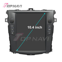 Estéreo Multimedia Android 13 de 10.4 Pulgadas para Toyota Corolla 2008 2009 2010 2011 2012 con Navegador GPS y Pantalla Táctil para Auto