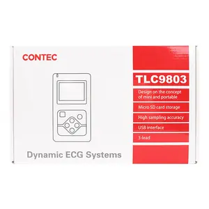 CONTEC TLC9803 3 Canal Canal 12 24 gravador de Holter de ECG ecg monitor de Horas de Alta Qualidade