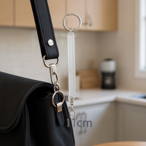 Ilan Porte-clés avec ressort 11cm Transparent pour clés - Product Image 2