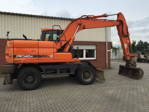 Pelle sur pneus DH150W-7 DOOSAN utilisé DH150 DH140 DX140 DX60W pelle sur pneus à vendre - Product Image 4