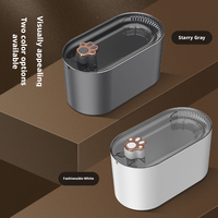Fontaine à eau pour animaux de compagnie à induction sans fil, filtre circulant, distributeur d'eau automatique, matériau PP, option multicolore, utilisation en intérieur pour chat