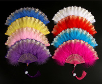 Éventails en plumes pour soirée, mariage, cadeau