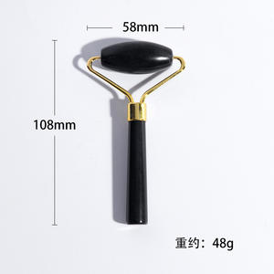 Herramienta <span class=keywords><strong>de</strong></span> masajeador facial <span class=keywords><strong>Rodillo</strong></span> <span class=keywords><strong>de</strong></span> jade <span class=keywords><strong>Rodillo</strong></span> <span class=keywords><strong>de</strong></span> masaje facial <span class=keywords><strong>de</strong></span> jade negro Gua Sha - Product Image 3
