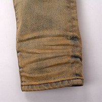 EDGE DENIM Free design custom good american jeans Men Back Patch Vintage Style Jeans and custom your own logo