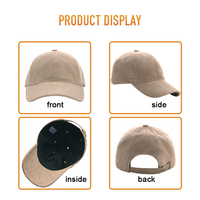 Gorra de Béisbol Heycap con Logotipo Personalizado, Bordado 3D, 100% Algodón, Gorras de Pana de Dos Tonos, Ajustables, Estructuradas, con Cierre a Presión