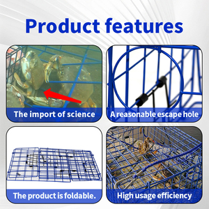 Bền Màu Xanh Gấp Cua Lồng-Chuyên Nghiệp Câu Cá Bẫy Cho Nước mặn/Nước Ngọt Cua & Cá Bắt - Product Image 3