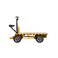 Camion mobile de plat plat manipulant le chariot électrique d'outils de logistique pour l'entrepôt de serre transportant le chariot de transport