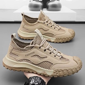 Zapatos Deportivos para Hombre, Estilo Caminata, Antideslizantes, con Suela de Goma PVC, Calzado Transpirable para Exteriores y Trabajo - Product Image 4