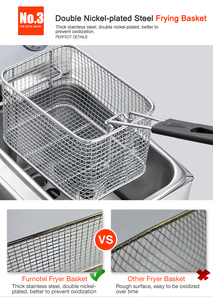 Đảm Bảo Chất Lượng Chuyên Nghiệp 6L Đơn Xe Tăng Điện Liên Tục Sâu Chiên - Product Image 6