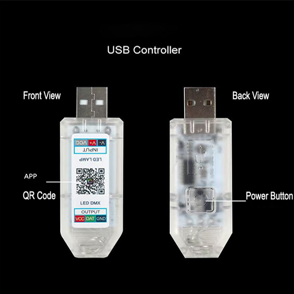 Rgb Magic 5m Smart Strip Led Neon Light Strings Ip67 Rated Cuttable for Dc 5v Input for Decorations
