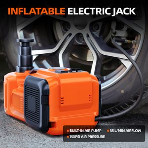 طقم رافعة سيارات كهربائية هيدروليكية جديدة لعام 2026 بقوة 5 طن و12 فولت مع مضخة نفخ إطارات ومفتاح ربط صدمي، مجموعة أدوات إصلاح طارئة للسيارات - Product Image 3