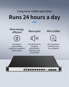 Dispositivo de Firewall para Montaje en Rack BKHD 1U H170 C236, Intel Core I3 I5 I7, 8 o 12 LAN Opcionales, 4 SFP o 10G SFP Plus - Product Image 1