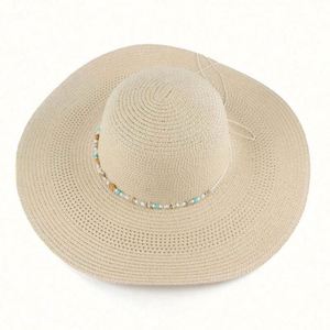 Nuevo Sombrero de Sol de Papel con Visera Ancha para Mujer, para Pesca al Aire Libre, Vacaciones, Viajes, Playa - Product Image 4