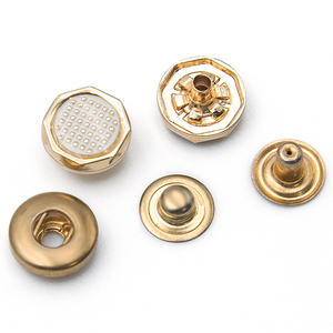 Botón de Presión Metálico de Alta Calidad con Logotipo Personalizado, de 4 Partes y 14 mm, para Ropa - Product Image 3