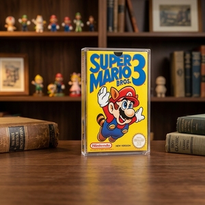 กล่องอะคริลิคใสคุณภาพพรีเมียมสำหรับจัดแสดงเกม NES พร้อมฝาปิดแม่เหล็ก ป้องกันรังสียูวี กันฝุ่น สำหรับคอลเลคชั่นเกมย้อนยุค แจกตัวอย่างฟรี - Product Image 1