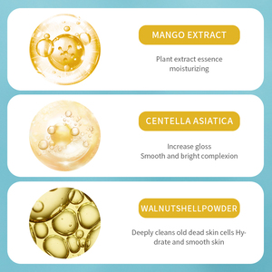 SADOER Vente en gros OEM ODM Crème exfoliante hydratante blanchissante pour le corps aux fruits naturels, sel de bain exfoliant - Product Image 5