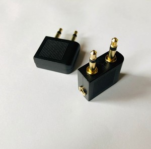 Adaptateur de vol pour écouteurs, oreillettes, connecteur plaqué or, double Jack 3.5mm, mâle à 3.5mm femelle, avion aérien, 1 pièce - Product Image 5
