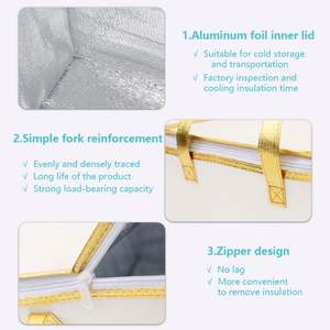 Sac isotherme pour aliments en aluminium KAISEN, échantillon gratuit, sac isotherme pour déjeuner, sac isotherme pour livraison de nourriture, sac isotherme pour aliments - Product Image 6