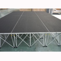 Scène de DJ portable en alliage d'aluminium et contreplaqué, facile à assembler et à démonter - RK-Portable Stage RAK-SQ4I Certifiée CE