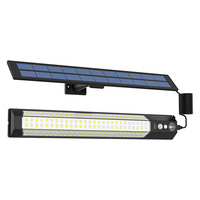 Lampe Murale Solaire d'Urgence en Gros, Rechargeable Type-C, Détachable, 158 LED, Clignotante, Stroboscopique, pour Cour et Patio