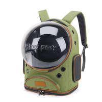 Mochila transportadora de mascotas tipo cápsula espacial de gran capacidad, transpirable, con ventana de burbuja, para gatos y perros, para viajes al aire libre.