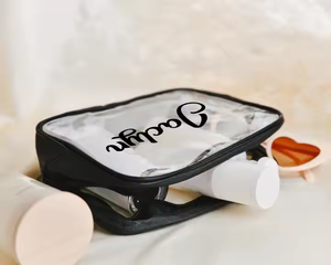 Bolsa de maquillaje transparente de PVC sellada personalizada, bolsa de cosméticos ecológica impermeable de viaje, bolsa de almacenamiento, bolsa de maquillaje - Product Image 5