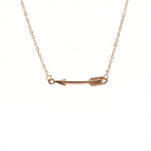 Collier pendentif flèche minimaliste en alliage délicat pour femme, bijoux de boutique pour tous les jours - Product Image 3