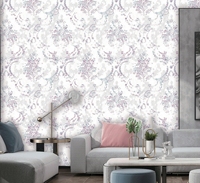 Papier peint moderne en PVC gaufré 3D Nouveau design Installation facile Résistant à l'eau pour la décoration intérieure du salon