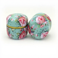 Boîtes de rangement mini portables en gros, boîtes à bougies, boîtes à thé, contenants pour collations, café, bonbons, petits pots scellés, emballages en étain, articles de thé