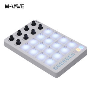 Contrôleur <span class=keywords><strong>MIDI</strong></span> sans fil M-VAVE SMC-PAD, clavier de percussion adapté, <span class=keywords><strong>interface</strong></span> USB-C, design portable, petit pad <span class=keywords><strong>MIDI</strong></span> pour débutant - Product Image 6
