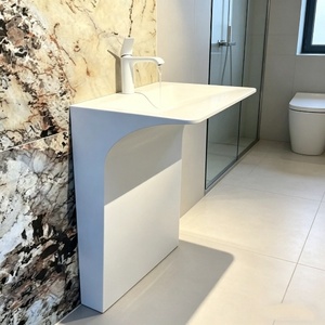 Lavabo sous-<span class=keywords><strong>meuble</strong></span> moderne de luxe pour salle de bain, design OEM, petit lavabo de designer, <span class=keywords><strong>meuble</strong></span> sous-évier moderne - Product Image 4