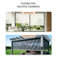 Store banne motorisé d'extérieur coupe-vent et imperméable pour terrasse, jardin, balcon – Protection solaire – Vente en gros usine