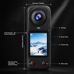 Cámara de Acción 360 X5, Nuevo Lanzamiento 2026, Económica para Vlogs, Lentes Intercambiables, Triple Chip IA, 4K CMOS/CCD, Superior en Condiciones de Baja Luz, 185 - Product Image 4